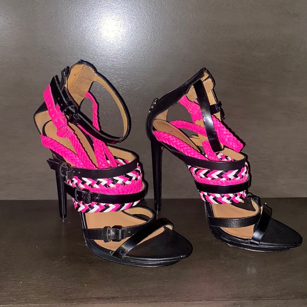 COPY - L.A.M.B strapped heel 4.5 heel 7.5  worn once